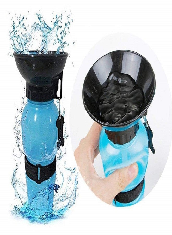 Nightstar Plastic Portable Aqua Dog Travel Water Bowl Bottle Sipper for Pets Dog (Blue) - Image 2